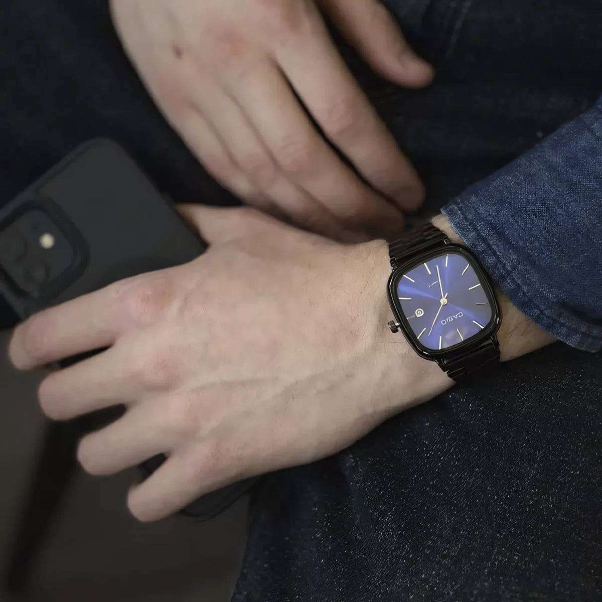 С А Ѕ I О prabangus 36 mm laikrodis - atsparus vandeniui | Perkeltas plienas