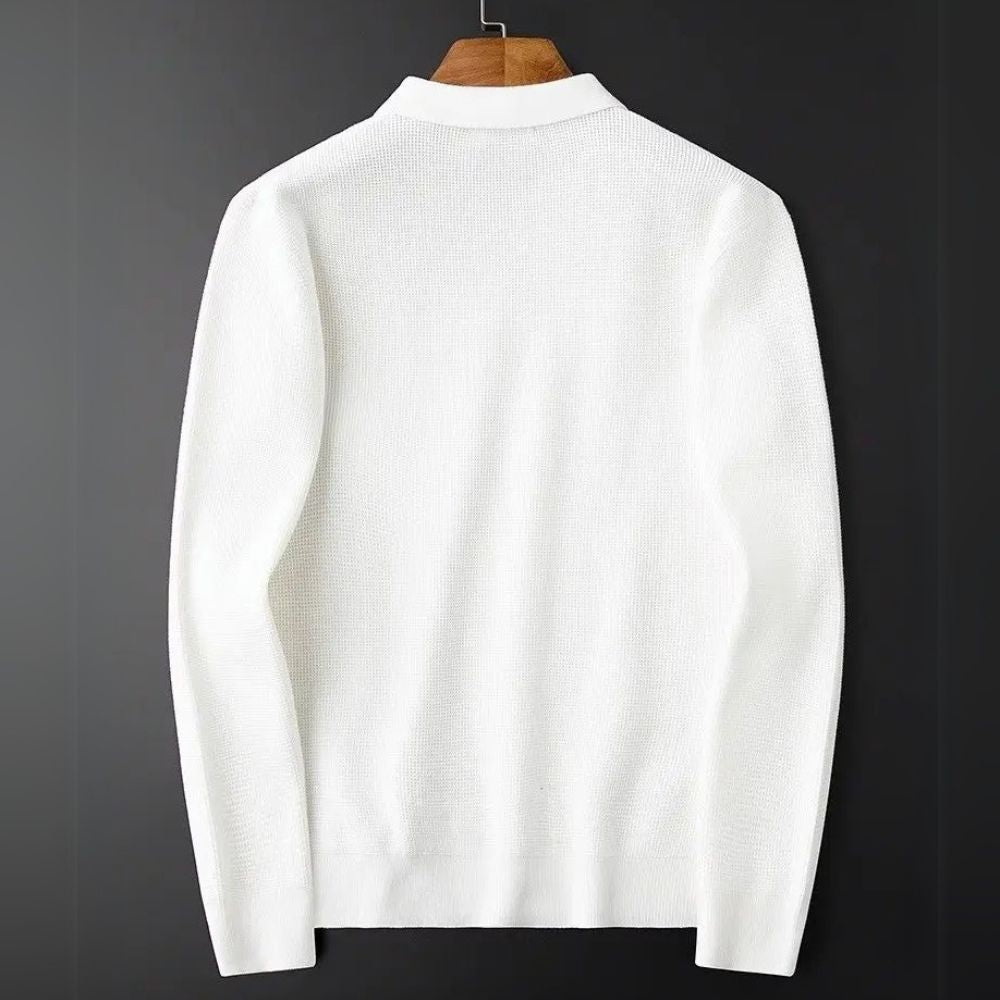 Hampton -  Waffle Half-Zip Polo